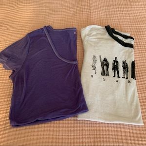 Star Wars and Plain Purple Tee M/L